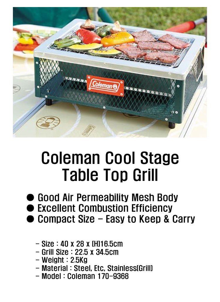 Coleman JP Cool Stage Table Top Grill