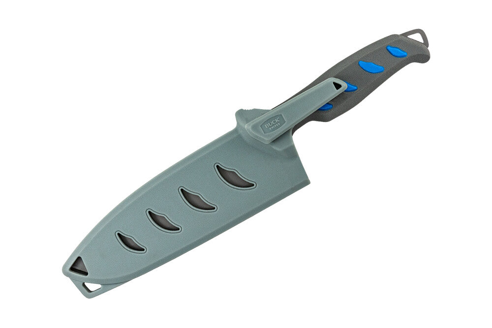 Buck 150 Hookset 6" Cleaver Blue/Gray Salt (0150BLS)