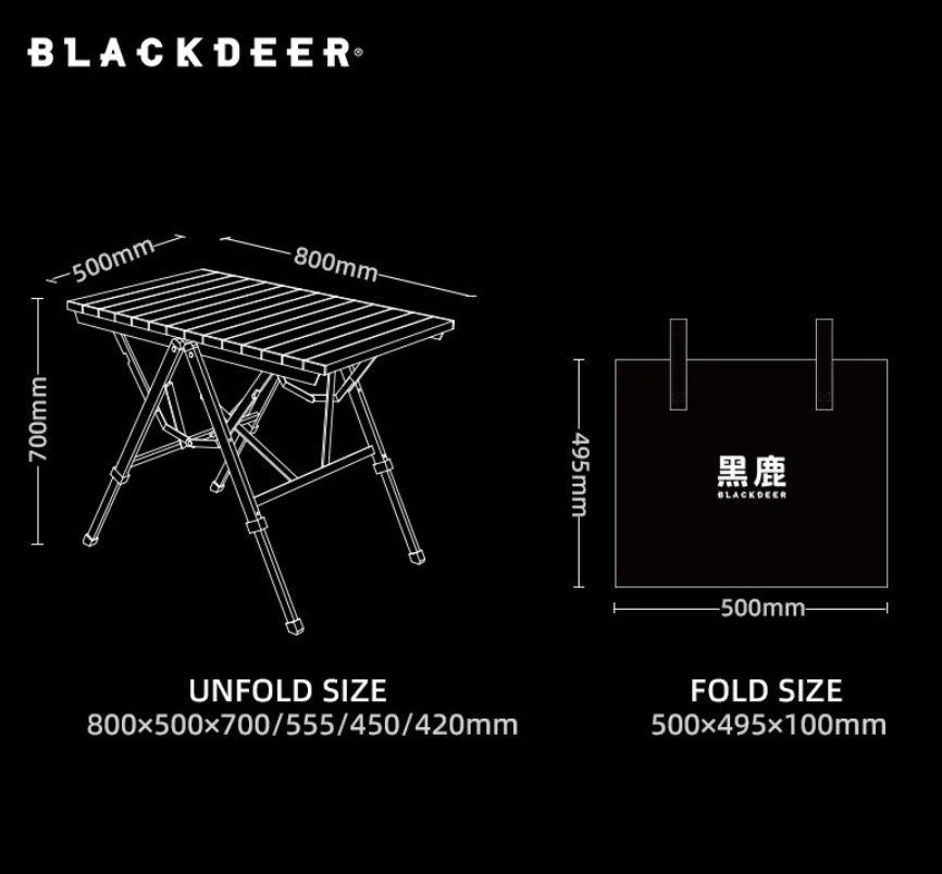 Blackdeer Flyer Quick Open Aluminum Folding Table