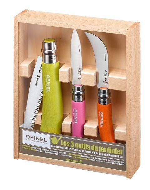 Opinel 3 Gardeners Tool Wooden Box (1617)