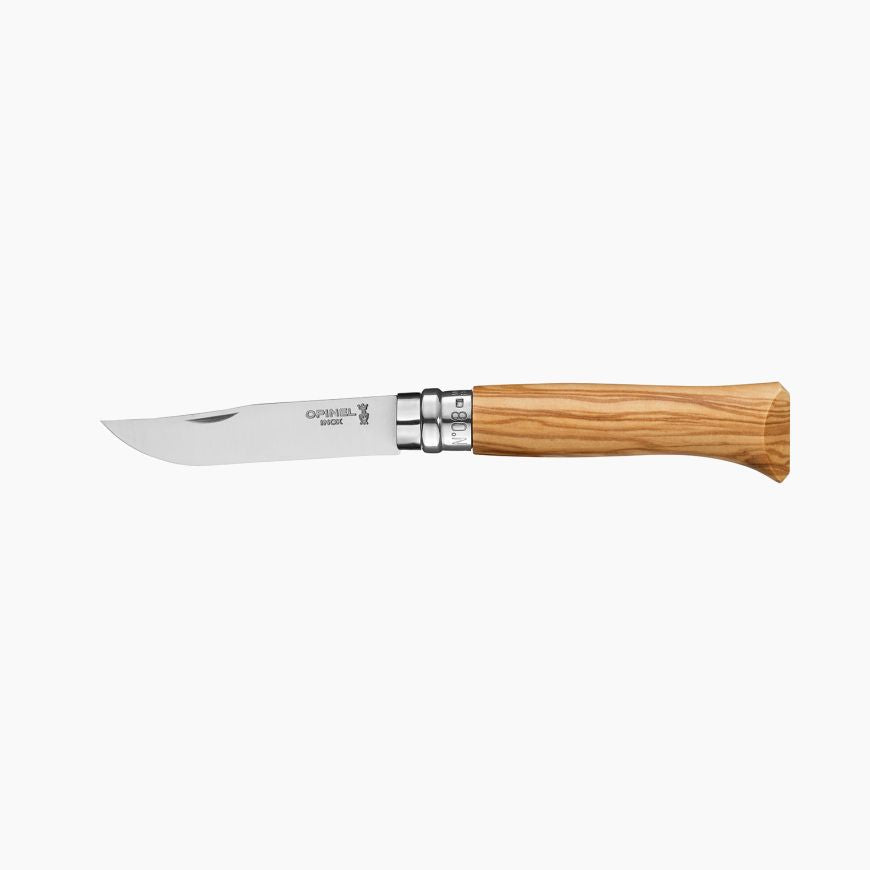 Opinel No.08 Stainless Steel Wood Handle