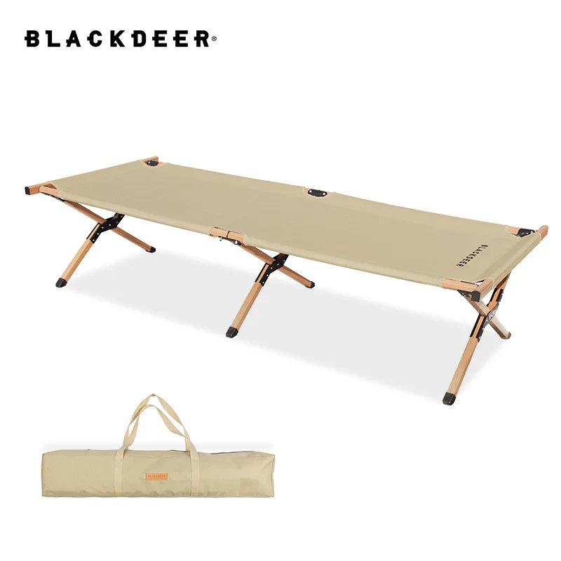 Blackdeer Aluminum Alloy Wood Grain Camping Bed