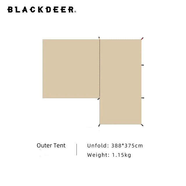 Blackdeer Time Space Tunnel Tent Flysheet