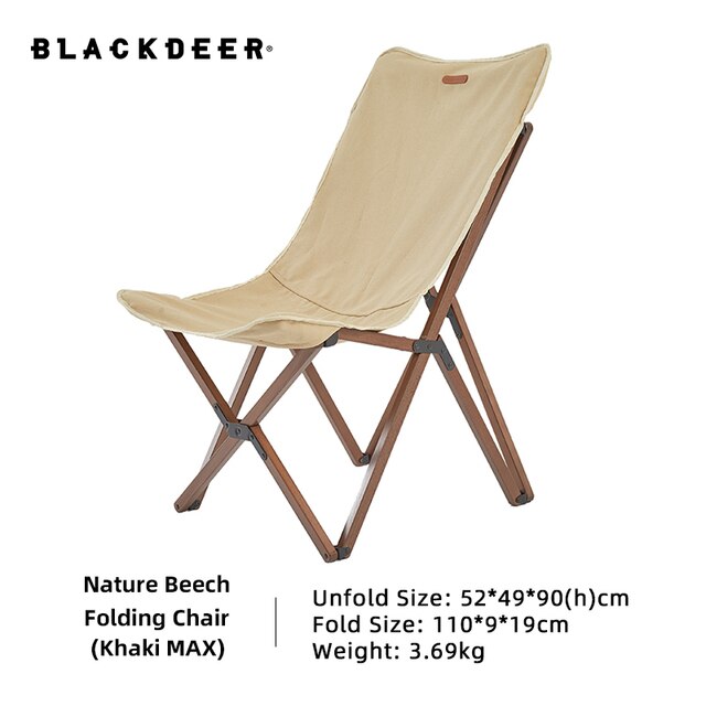 Blackdeer Nature Beech Folding Chair Big