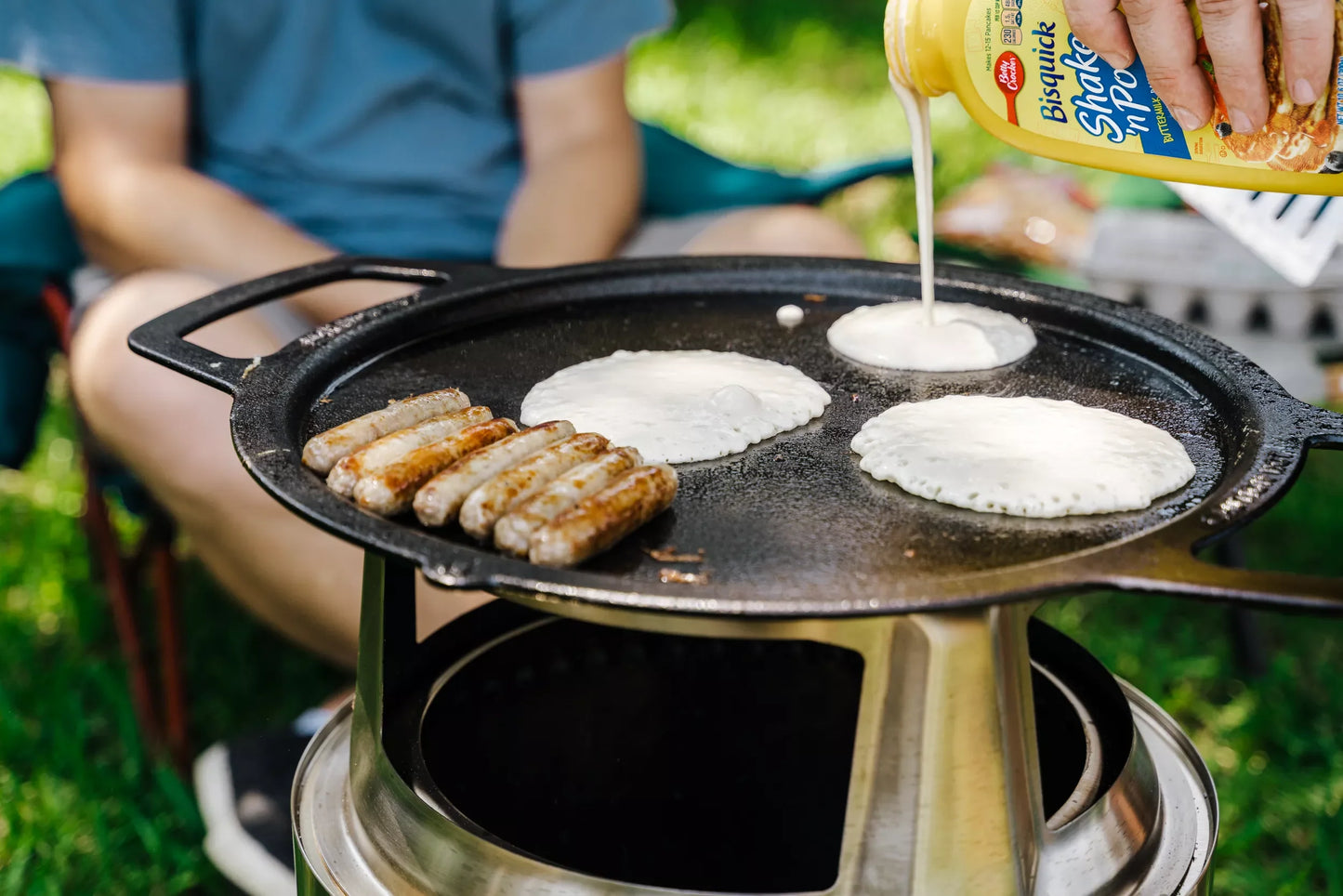 Solo Stove Bonfire & Yukon Griddle top