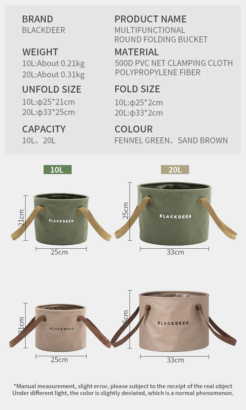 Blackdeer Round Folding Bucket