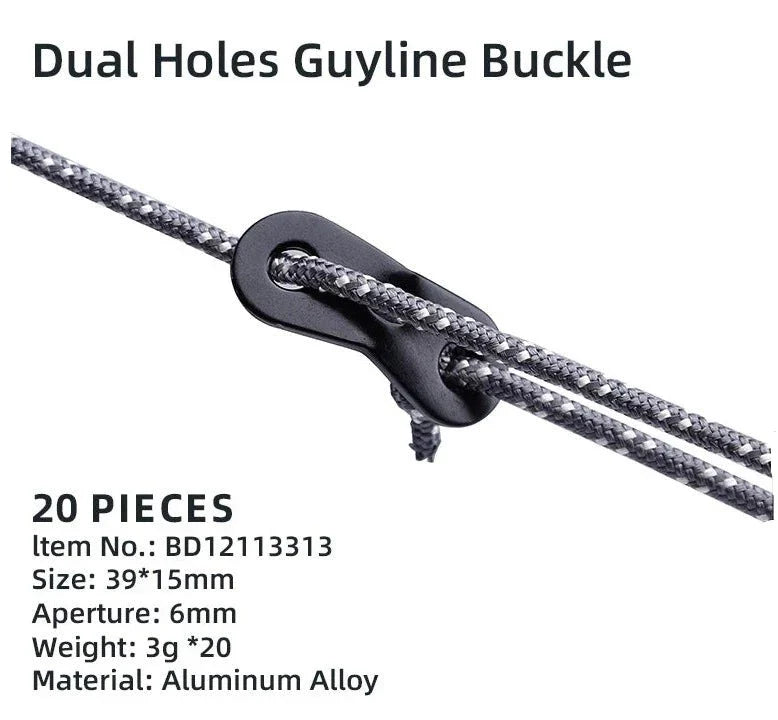 Blackdeer Dual Holes Guyline Buckle