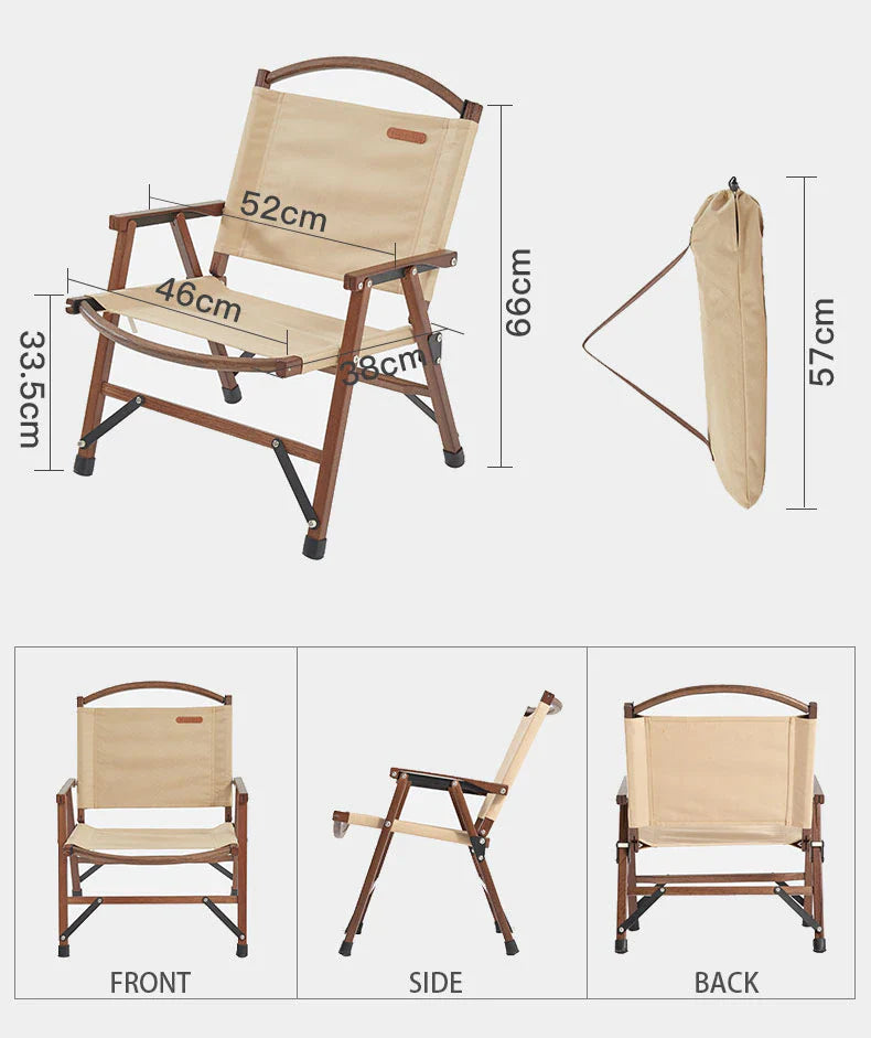 Blackdeer Nature Oak Folding Chair