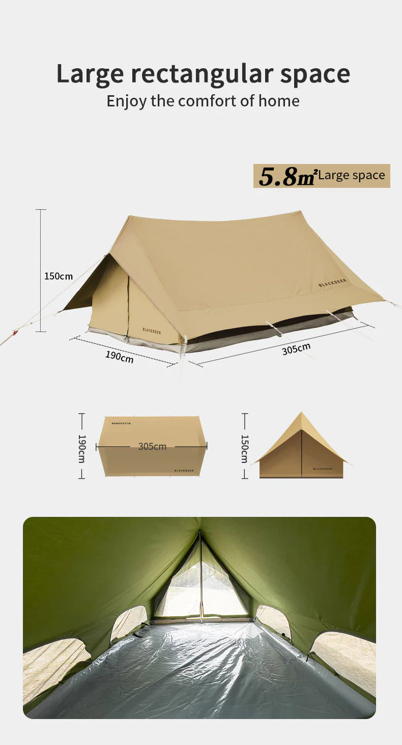 Blackdeer Nest Cotton Double Peak Tent