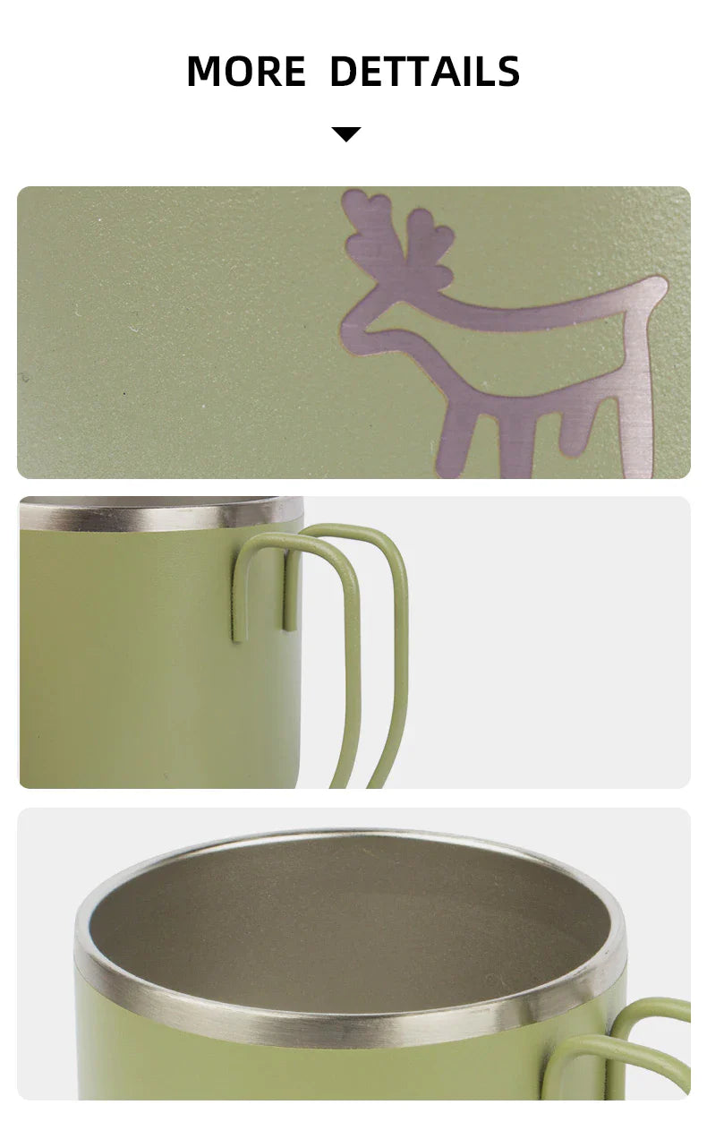 Blackdeer Color Stainless Steel Handle Cup