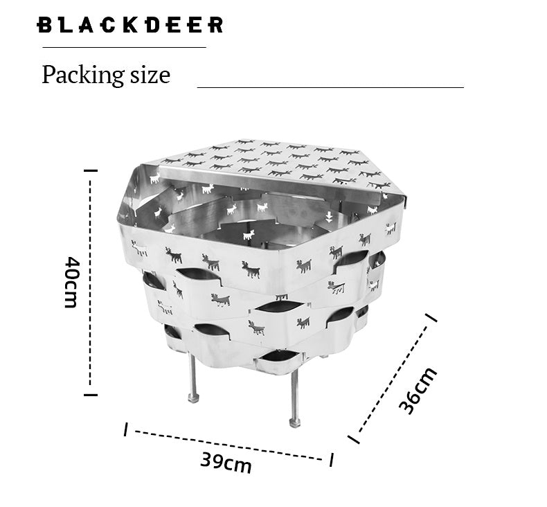 Blackdeer Lu Stainless Steel Fire Pit