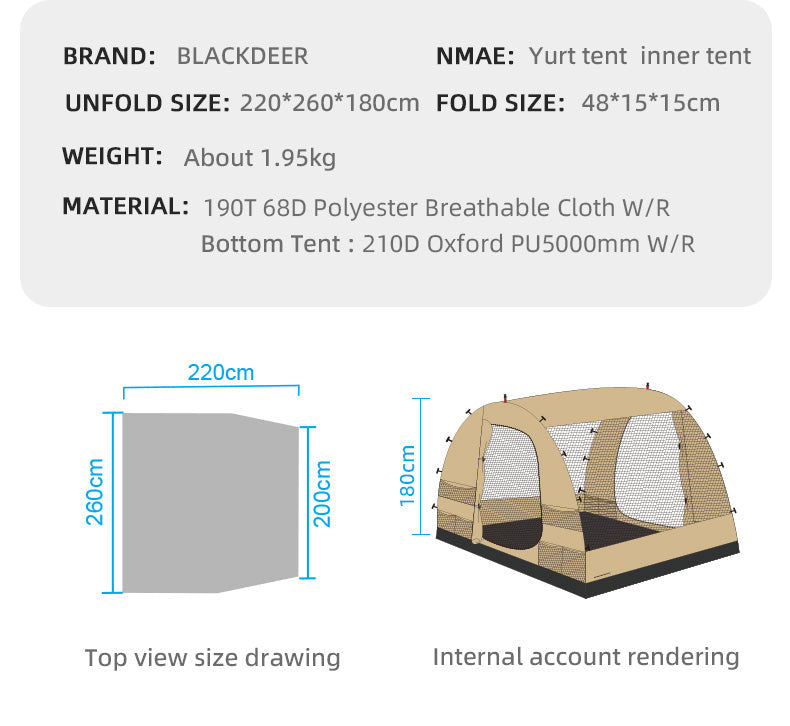 Blackdeer Time Space Tunnel Inner Tent