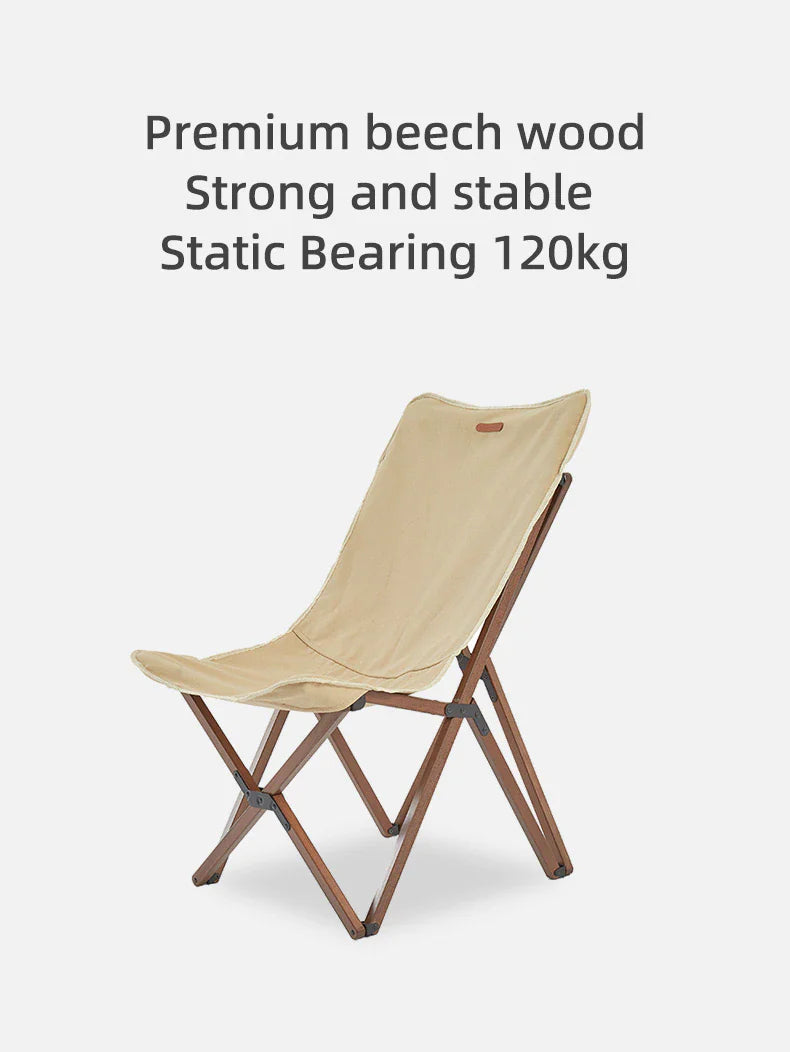 Blackdeer Nature Beech Folding Chair Big