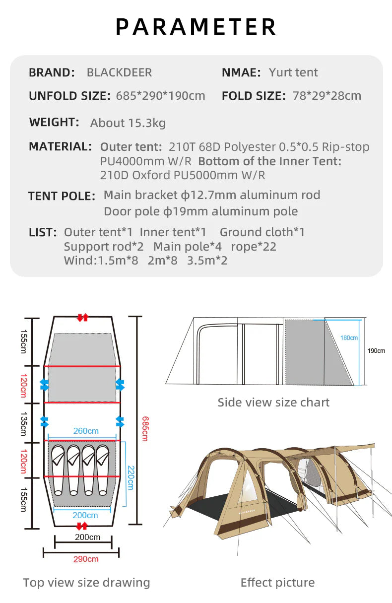 Blackdeer Time Space Tunnel Tent