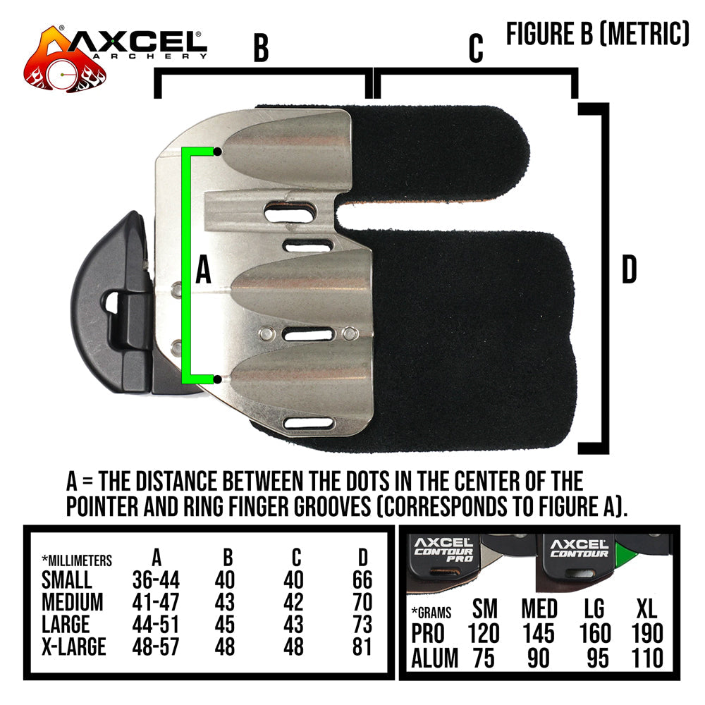 AXCEL CONTOUR PRO FINGER TAB