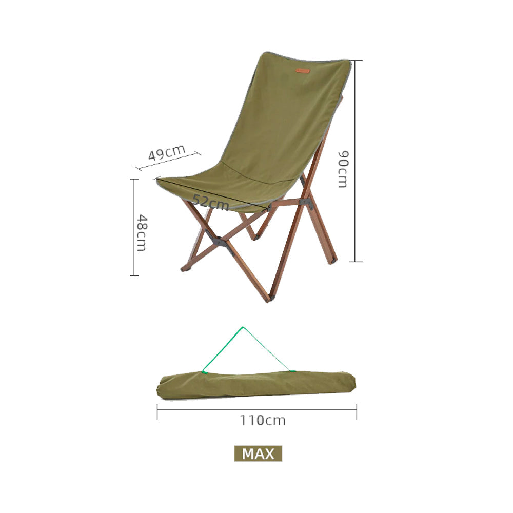 Blackdeer Nature Beech Folding Chair Big