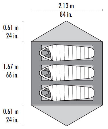 MSR Carbon Reflex 3 Tent V2