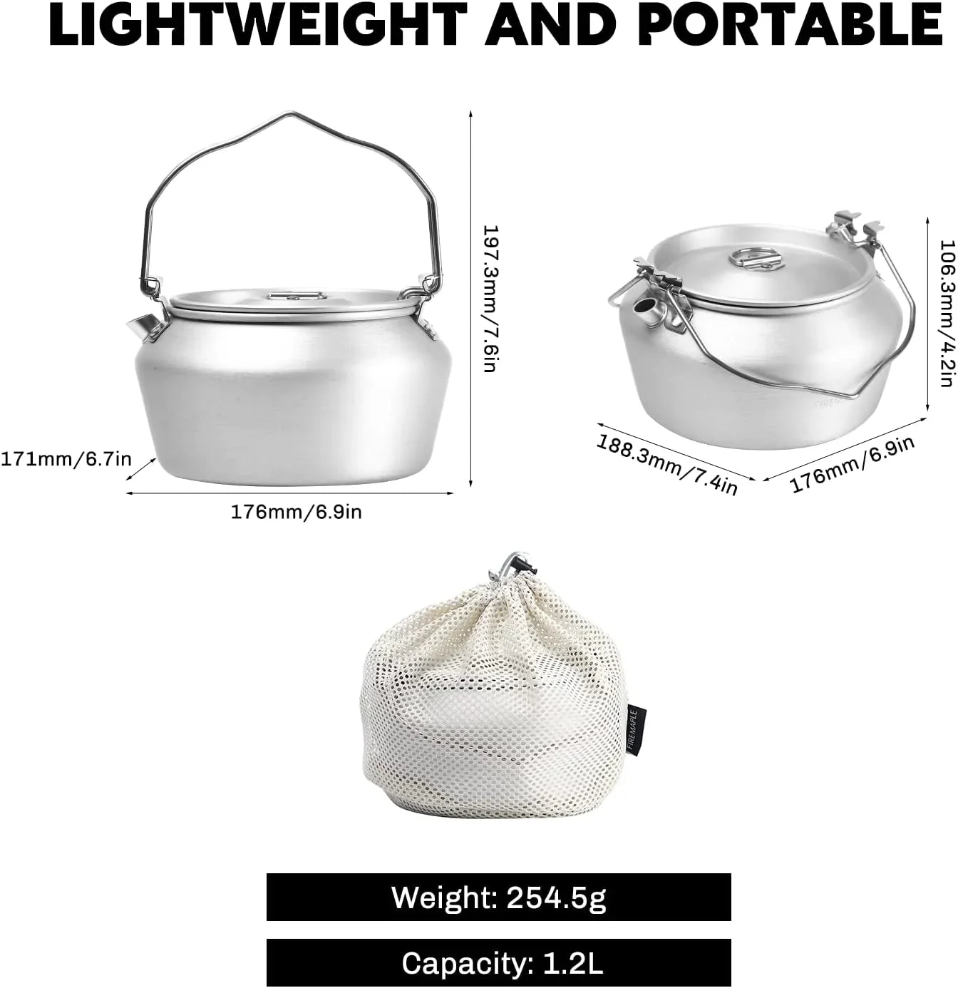 Fire Maple Nimbus 1.2L Aluminum Kettle