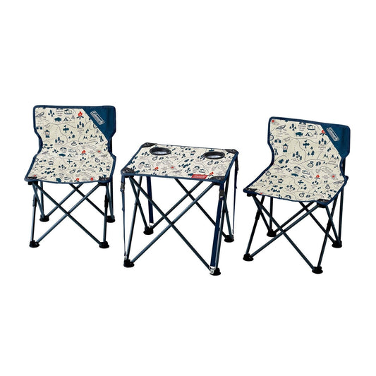 Coleman JP Compact Chair Table Set Camp Map 34615