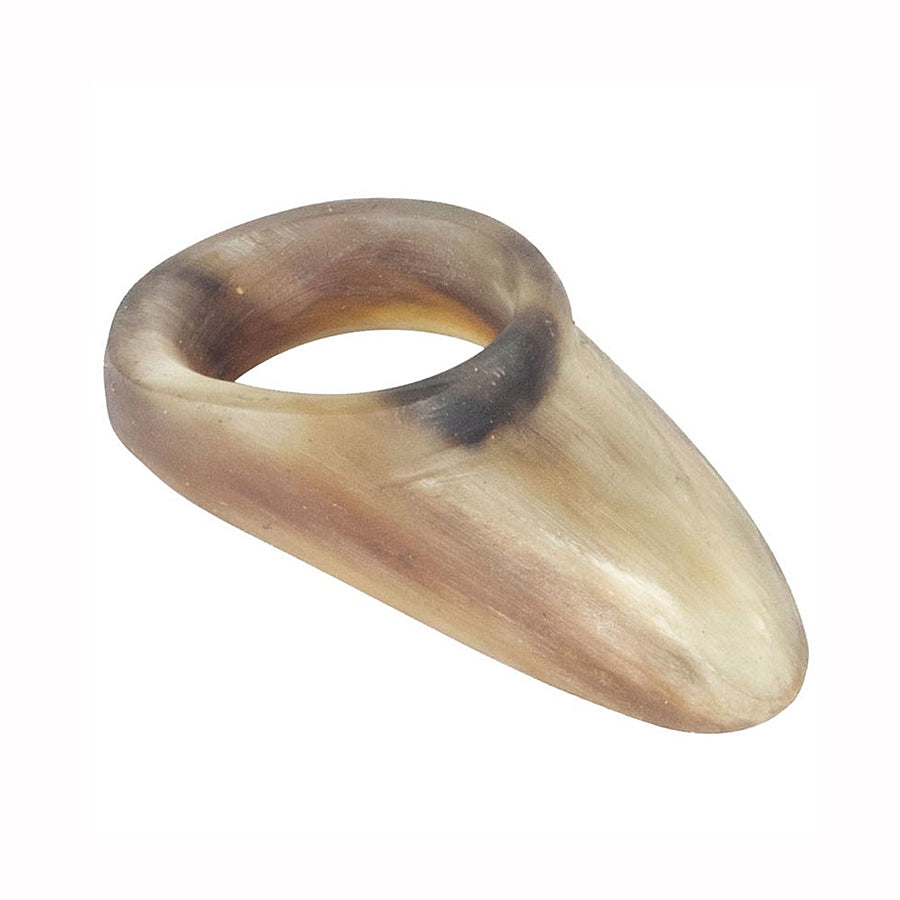 WHITE FEATHER THUMB RING